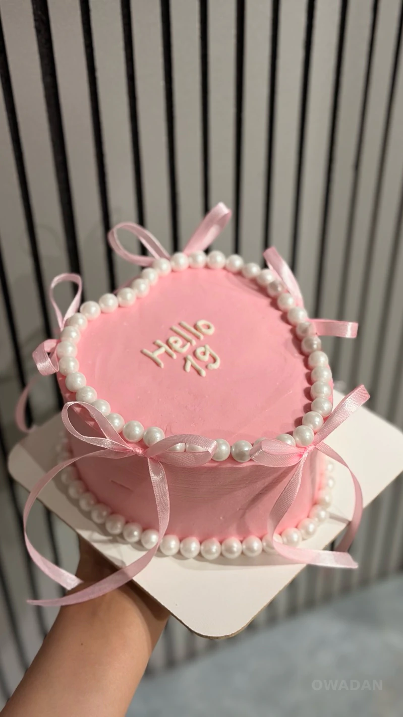 Бенто-торт «Hello 19» — нежная кокетливая эстетика Coquette Aesthetic