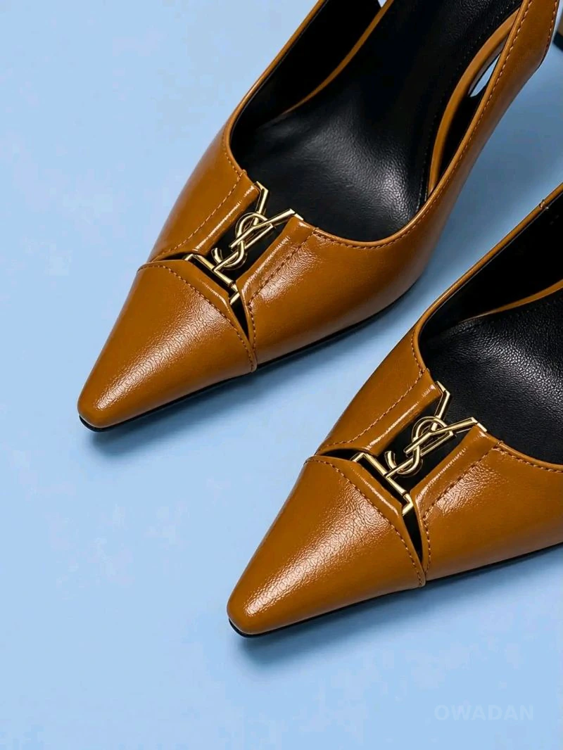 (Saint Laurent Babylone Breteuil Slingback Pumps)Kowshi